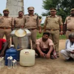 देवरिया: दो ईंट भट्ठों पर छापेमारी, 90 लीटर कच्ची शराब और 400 किलो लहन बरामद