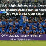 एशिया कप 2025 फाइनल: तिलक वर्मा की दमदार पारी से भारत ने पाकिस्तान को हराकर 9वीं बार खिताब जीता