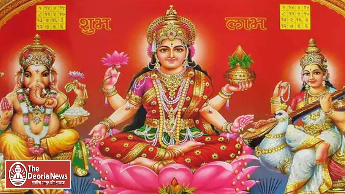 Ganesha and Saraswati with Lakshmi