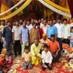 देवरिया के मलसी खास में माँ शेरा वाली क्लब ने 108 कन्याओं का पूजन व भंडारे का आयोजन किया