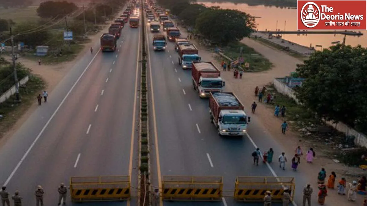 Traffic on Chhath festival in Deoria