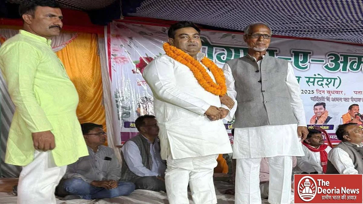 Madina Bazar intersection of Deoria