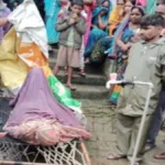 भैंस को बचाने में महिला झुलसी — झोपड़ी में लगी आग से दर्दनाक मौत