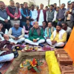 कृषि मंत्री ने 24.36 लाख से बनने वाले अंत्येष्टि स्थल का भूमि पूजन किया