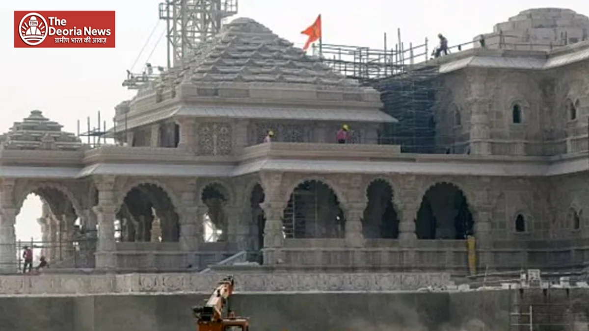 Namaz in Ayodhya Ram temple complex