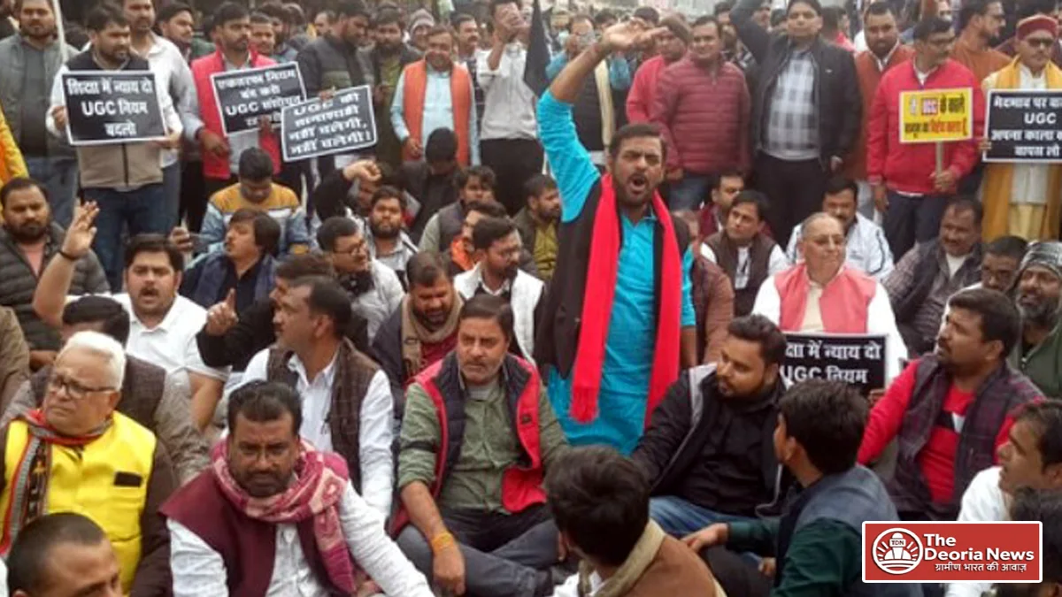 Protest against new rules of UGC