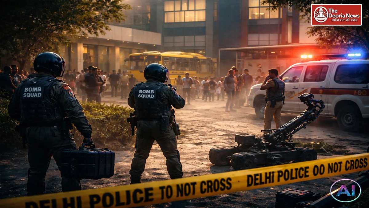 Bombing of many schools in Delhi