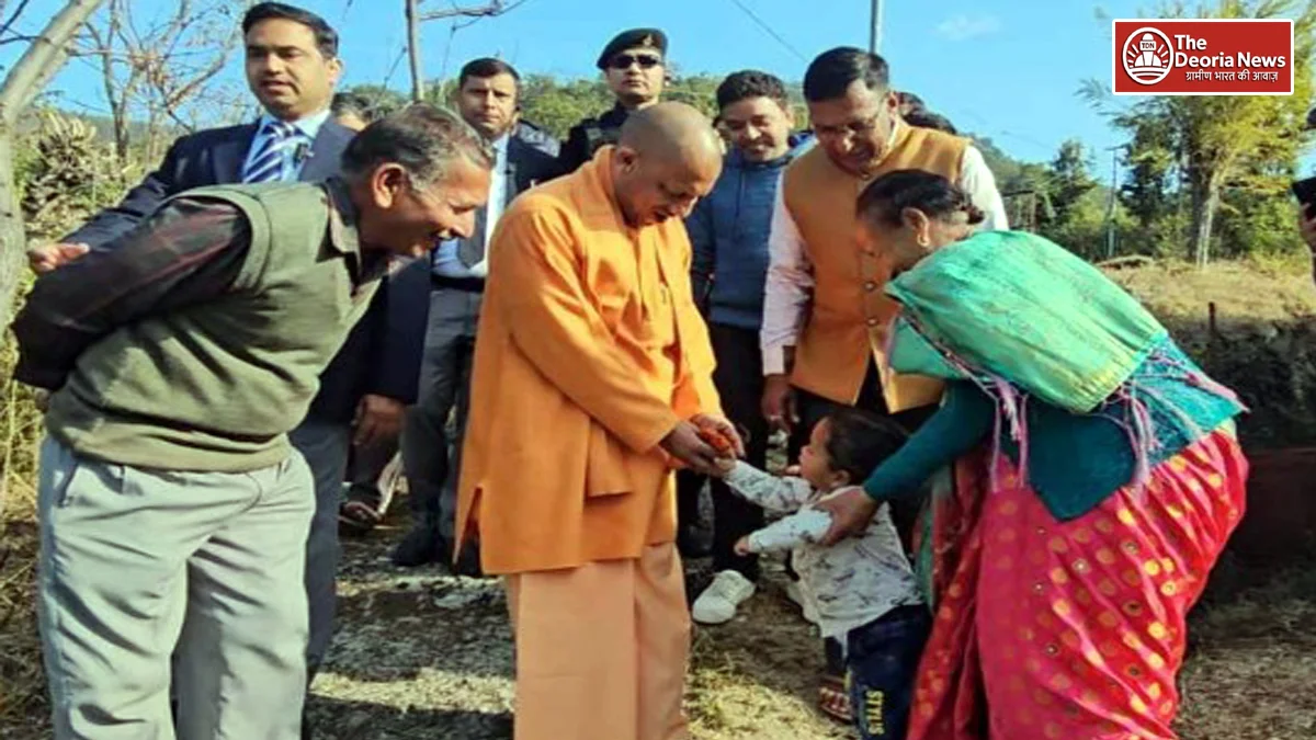 CM Yogi reached ancestral village Panchur