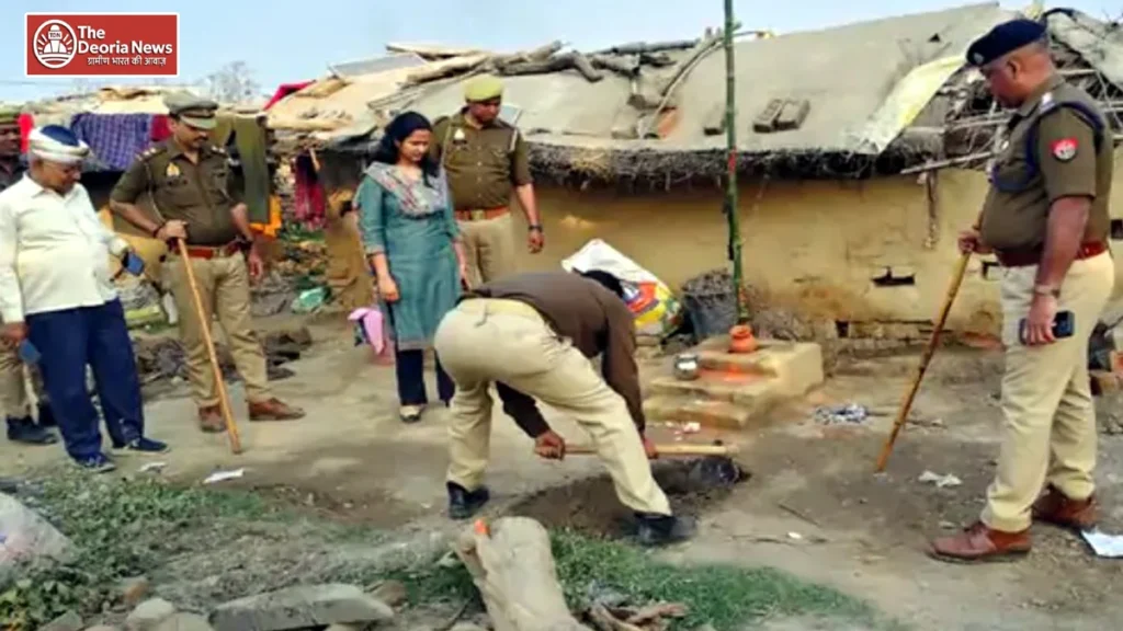 Deoria Illegal raw material in Baghauchghat