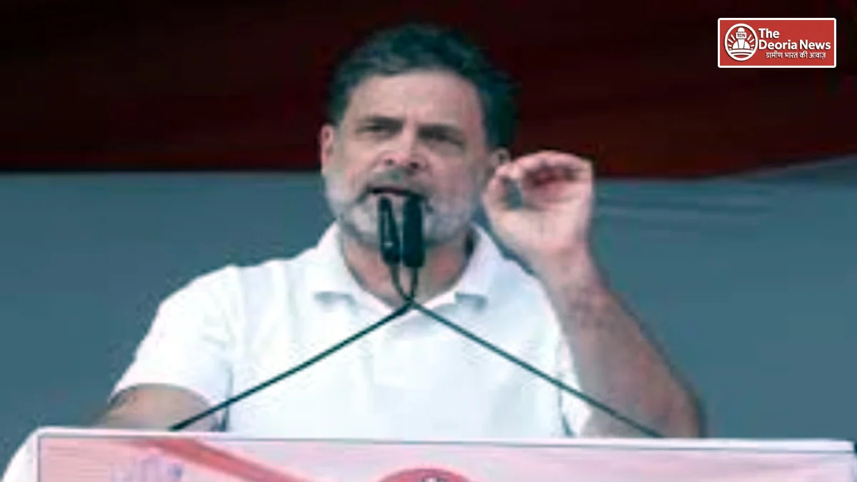 Rahul Gandhi in Kisan Mahachoupal