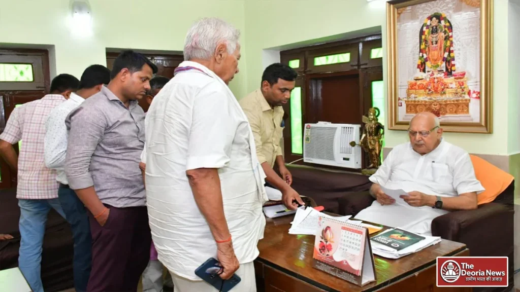 Agriculture Minister Surya Pratap Shahi in Deoria