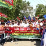 अंबेडकर जयंती पर सपा की ‘संविधान बचाओ’ पदयात्रा, देवरिया में दिखा शक्ति प्रदर्शन