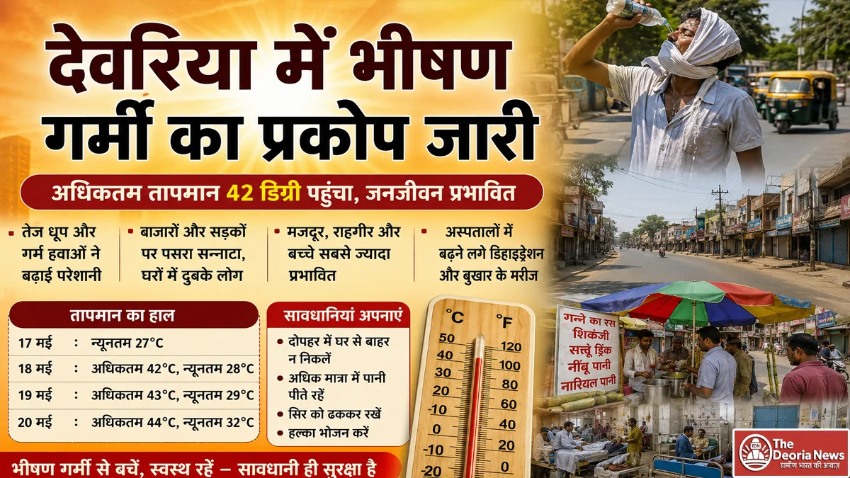 Severe heat havoc in Deoria Severe heat havoc in Deoria