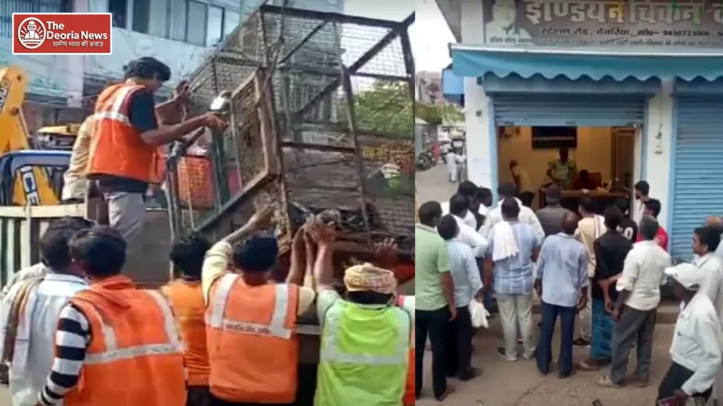 Illegal meat and fish shops in Deoria