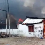 देवरिया: लार में फर्नीचर कंपनी में भीषण आग, लाखों का सामान जलकर राख; शॉर्ट सर्किट की आशंका