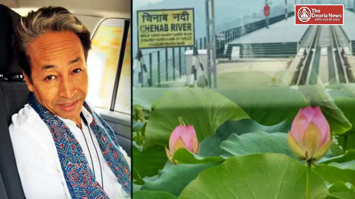 Sonam Wangchuk arrives in Srinagar.